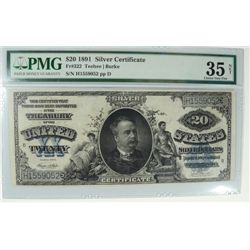 1891 $20 SILVER CERTIFICATE PMG 35 NET