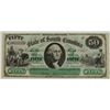 Image 1 : 1872 $50 STATE OF SOUTH CAROLINA "REVENUE BOND SCRIPT" CU