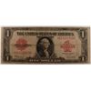 Image 1 : 1923 $1 US NOTE (RED SEAL)