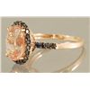 Image 3 : 3.75ct MORGANITE & DIAMOND RING