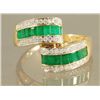 Image 1 : 1.61CT EMERALD & DIAMOND RING