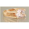 Image 2 : 6.23ct KUNZITE & DIAMOND RING