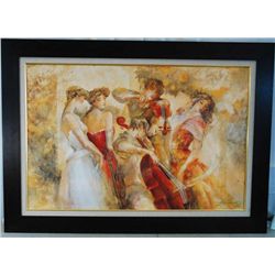 Lena Sotskova, Muses, Signed Hand Embellished Gicl