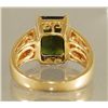 Image 4 : 3.12ct GREEN TOURMALINE & DIAMOND RING