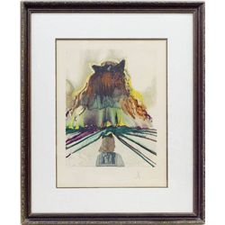 Salvador Dali "School Girl" Pencil Signed
