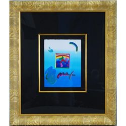 Peter Max, Cosmic Jumper, Original Mixed Media