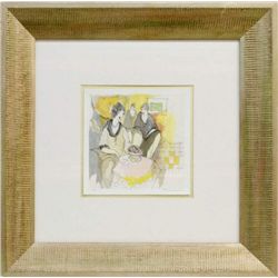 Itzchak Tarkay Watercolor, hand signed