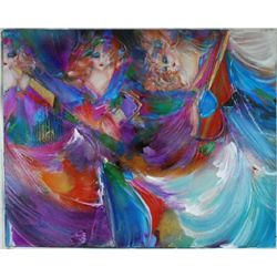 Dancers, Original Acrylic on Canvas 48 x 60"
