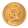 Image 1 : 1886 GOLD DOLLAR GEM PROOF 64, RARE