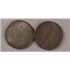 Image 2 : 1923-D XF AND 1923-S AU PEACE SILVER DOLLARS, ( 2 ) COINS