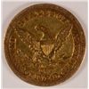 Image 2 : 1852-C $5.00 LIBERTY GOLD, RARE CHARLOTTE MINT, XF/AU ORIGINAL, VERY NICE