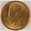 Image 1 : 1907 $10.00 INDIAN GOLD, MS-63+  NICEl