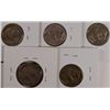 Image 2 : 5-1938-D BUFFALO NICKELS AVG CIRC