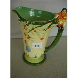 Myott hand painted cordial jug, apple tree pattern, approx. 8  high £20 - 40...