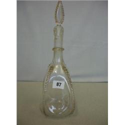 18th century glass decanter with stopper, small crack to bowl £80 - 120...