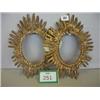 Image 1 : Two superb early 19th century gilded oval frames hand carved with cherub decoration £120 - 150...