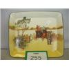 Image 1 : Royal Doulton seriesware dish with coaching scene some rub marks £20 - 40...