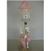 Image 1 : Unusual candy glass table lamp £30-50...