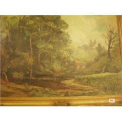 Oil on canvas country scene by Oliver Hall £200 - 300...