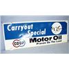 Image 1 : 1 CO-OP OIL SIGN OF METAL. H18" L48.5". WT. 5LBS....