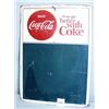 Image 1 : 1 COCA COLA SIGN/CHALKBOARD W/ SOME RUST,SCRATCHES. H27.5", L20". WT..75LBS....