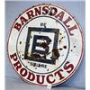 Image 1 : 1 SQUARE B GAS SIGN BARNSDALL PRODUCTS WITH SOME RUST,BULLET HOLES AND SCRATCHES. D. 42". WT. 25L...