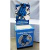 Image 1 : 2 SCHLITZ DISPLAY STAND IN CARDBOARD WITH BUILT IN BEER COOLER-NO ONE DOES IT LIKE THE BULL. ALL...