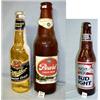 Image 1 : 2 PEARL AND MILLER SIGN/BOTTLES IN FAIR COND. TOTAL WEIGHT 4LBS. BOTH ARE PLASTIC. MGD H30", D.8"...