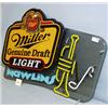Image 1 : 1 MILLER BEER SIGN NEON.MILLER GENUINE DRAFT LIGHT. NEON TUBING GOOD,BUT DOES NOT LIGHT POSSIBLY...