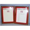Image 1 : 2 LONE STAR BEER SIGNS.WOOD FRAMED WITH MARKING BOARD. COPYRIGHT 1988. H27", L21". TOTAL WT. 7LBS...
