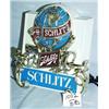 Image 1 : 31 SCHLITZ SIGNS/LIGHTS DELUXE GLOBE.NEW. EACH H11.5", W9", D4.5". WEIGHT TOTAL 65LBS....