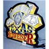 Image 1 : 1 TEXAS BUDWEISER SIGN/LIGHT. GOOD COND. WORKS. H24", L24", D6". WEIGHT 7.5LBS....