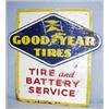 Image 1 : 1 GOOD YEAR TIRE SIGN W/RUST & SCRATCHES. H30",W30". WEIGHT 6.5LBS....
