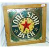 Image 1 : 1 LONE STAR BEER CLOCK, 19"X19" WEIGHT 5.5LBS, APPEARS TO WORK WHEN PLUGGED IN. CRACK ON DIAL A...