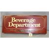 Image 1 : 1 SCHLITZ BEER SIGN-BEVERAGE DEP PLASTIC SIGN FACE. NEW. H15", L36.5", D4". WEIGHT 6.5LBS....