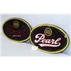 Image 1 : 2 PEARL LAGER BEER LIGHTED SIGNS OVAL-ONE WITH WHITE LETTERS BOTH GOOD CONDITION. H13", L18.5". W...