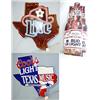 Image 1 : 1 LITE BEER TEXAS SIGN WITH MINOR SCRATCHES. H36", L37". WT2.5LBS. 1 COORS LIGHT TEXAS SIGN METAL...
