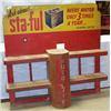 Image 1 : 1 MOVIE PROP/SIGN/STA-FUL BATTERY STAND/51"X53"X14"D, RUST, USED IN MOVIE "THE NEWTON BOYS"WEIGHT...