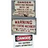 Image 1 : 2 HUMBLE OIL SIGNS DANGER-OF PORCELAIN WITH BULLET HOLES AND RUST. EACH H12", L24". TOTAL WT 9LBS...