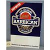 Image 1 : 94 BARBICAN/BASS BEER SIGN OF CARDBOARD. NEW IN BOX. EA BOX H20",L13",D2". TOTAL WEIGHT 18LBS....