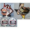 Image 1 : 1 MILLER BEER SIGN STATE OF TEXAS METAL. FAIR COND. H23 IN., L23". WEIGHT 1LB. 2 BUD LIGHT METAL...