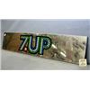Image 1 : 5 SIGNS 7 UP. H10", L48", W1". TOTAL WEIGHT 18LBS. VINYL AND METAL SIGN. GOOD COND. SOME SCRATCHE...