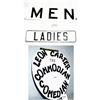 Image 1 : 2 SIGNS-MEN 4"X 14"-LADIES 3"X12". GOOD COND. WT. 1LB. 1 LEON CARTER TOILET LID SIGN A WOOD IN GO...