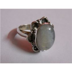 5.260g White Labradorite Gemstone Ring Sterling Silver