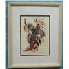 Image 1 : Framed Hand Signed Silkscreen by Woody Crumbo
