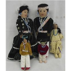 Collection of Navajo Cloth Dolls