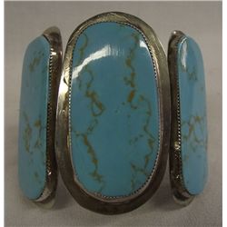 Southwestern Sterling Turquoise Bracelet