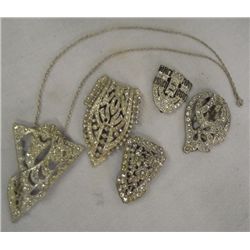 Art Deco Shoe Clips & Pendant