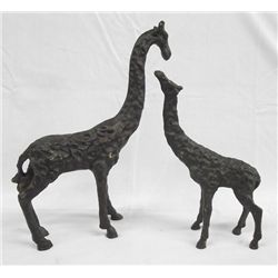 Bronze Giraffes