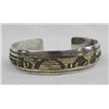 Image 1 : Navajo Storyteller Bracelet Sterling Gold Overlay